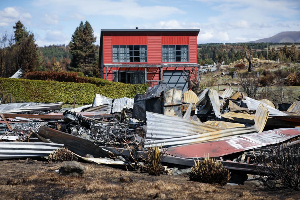 Media were allowed to look at the damage the week after it happened