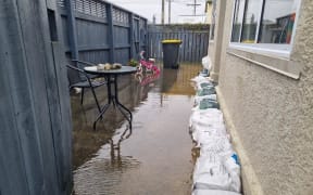 Flooding in Churchill Street, Dunedin