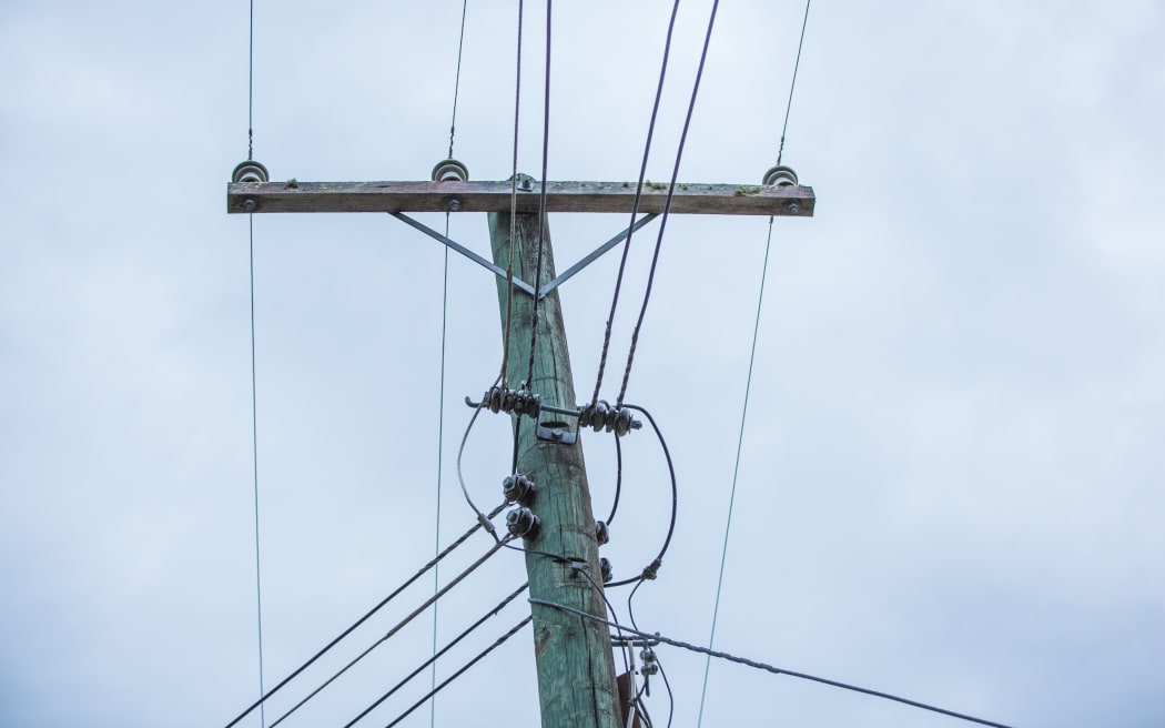 Power lines in the Hawkes Bay area.