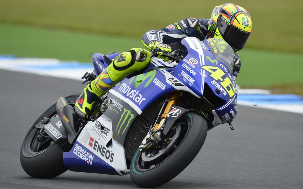 The Italian motor cyclist Valentino Rossi