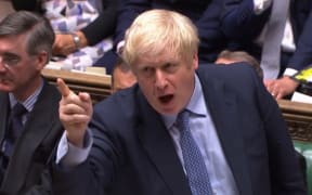 Prime Minister Boris Johnson speaking during his first Prime Ministers Questions session in the House of Commons in London on September 4, 2019.