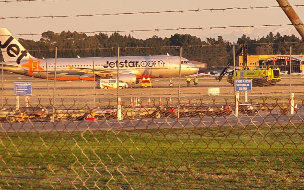 A plane slid off the runway in Christchurch on 31 May, 2024.