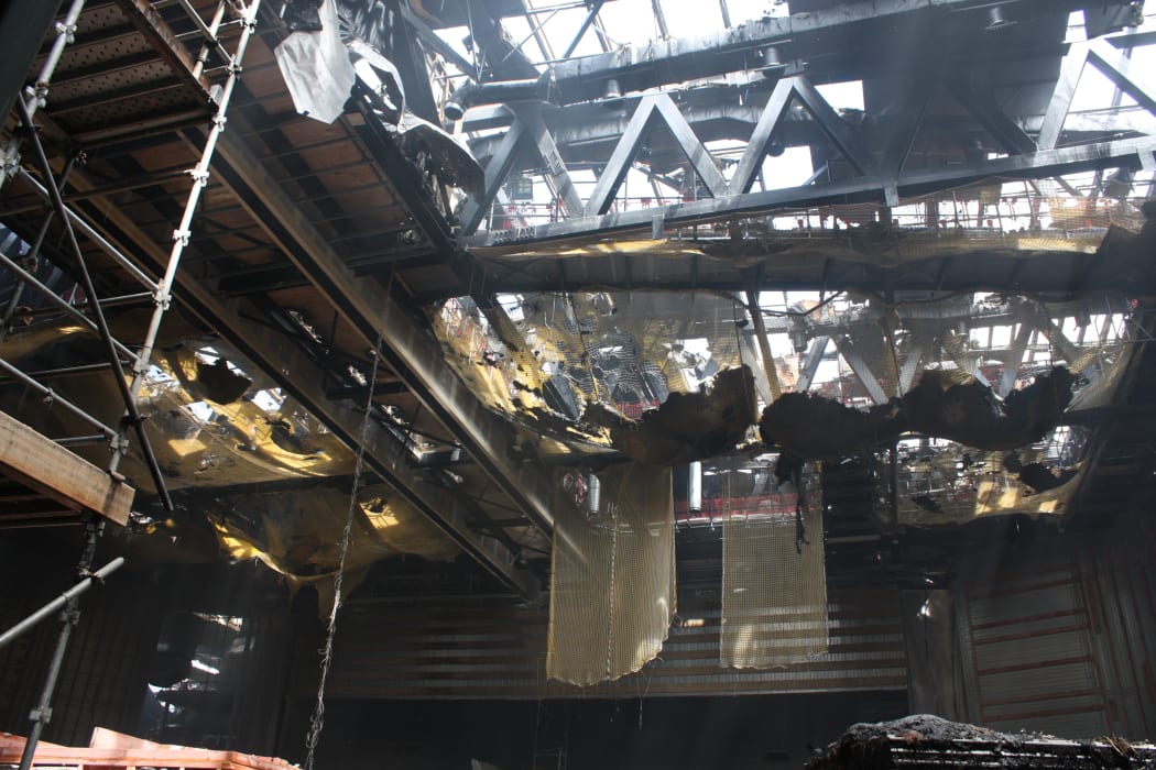 Looking up from the Plenary Theatre on level 5.