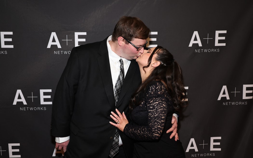 NEW YORK, NEW YORK - JANUARY 05: Gypsy Rose Blanchard and Ryan Anderson attend "The Prison Confessions Of Gypsy Rose Blanchard" Red Carpet Event on January 05, 2024 in New York City.   Jamie McCarthy/Getty Images/AFP (Photo by Jamie McCarthy / GETTY IMAGES NORTH AMERICA / Getty Images via AFP)