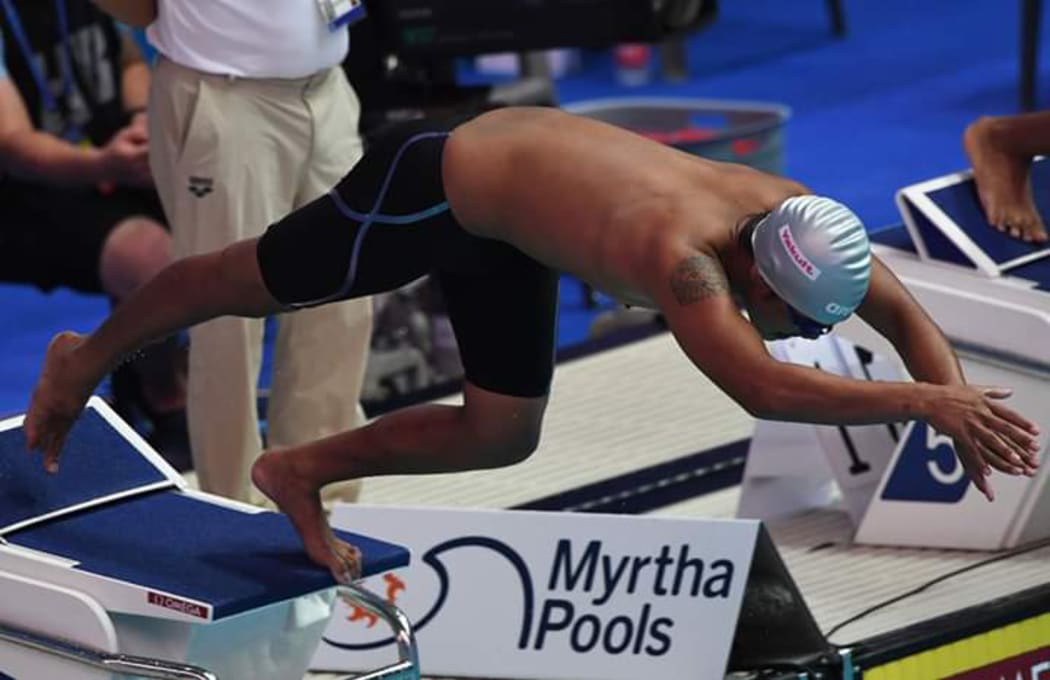 Marshall Islands Olympic swimmer Phillip Kinono