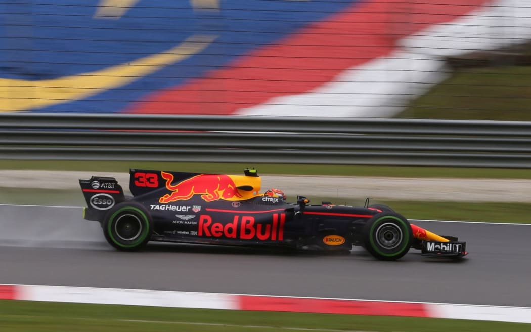 Max Verstappen on the Sepang Circuit