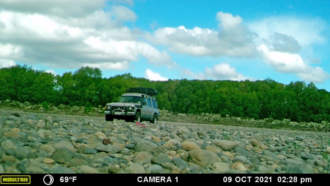 The offending 4WD vehicle on the Ashley River
