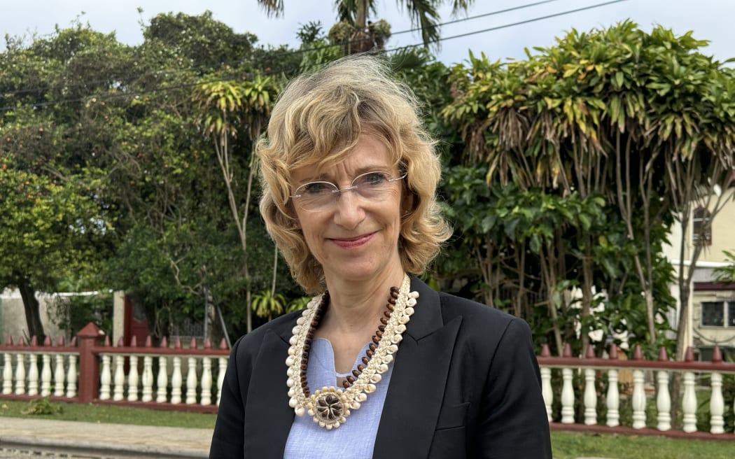 UN Office of the High Commissioner for Human Rights for the Pacific head Heike Alefsen at the Pacific Islands Forum in Nuku'alofa, Tonga. August 2024