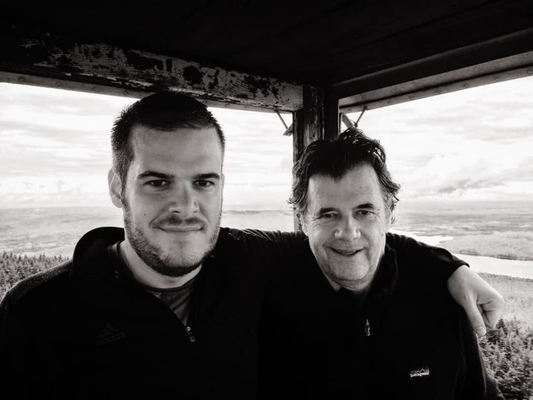 Bernard Gendron, right, with his son, Marc.