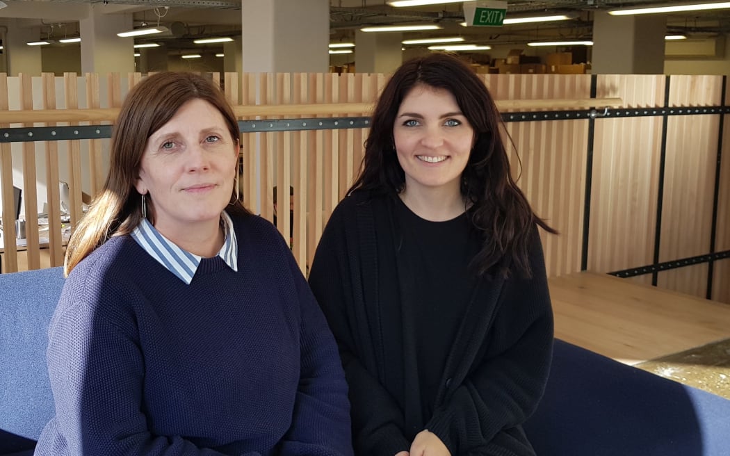 Kowtow's head of operations Emma Wallace and production manager Tessa Bradley.