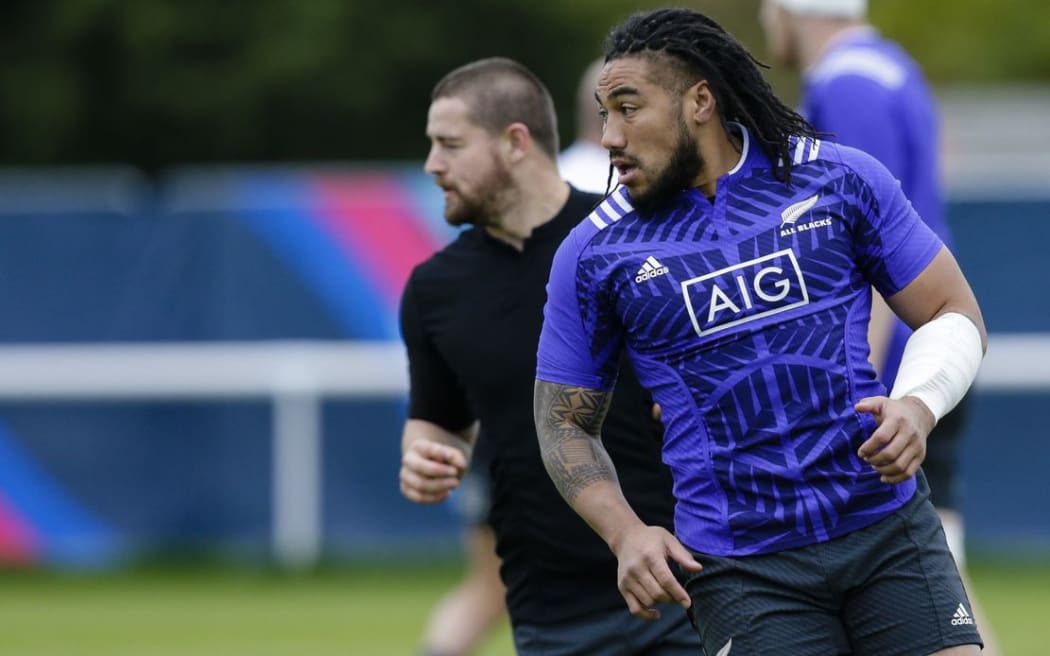 Centre Ma'a Nonu at a training session before semi-final against South Africa.