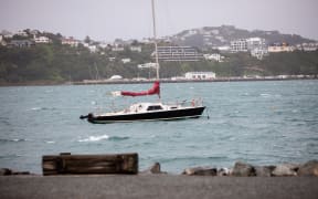 A boat at Evans Bay, Wellington, 31 July 2025. Emergency officials warned the risk of tsumani surges was still very high following an 8.8 earthquake off Russia.