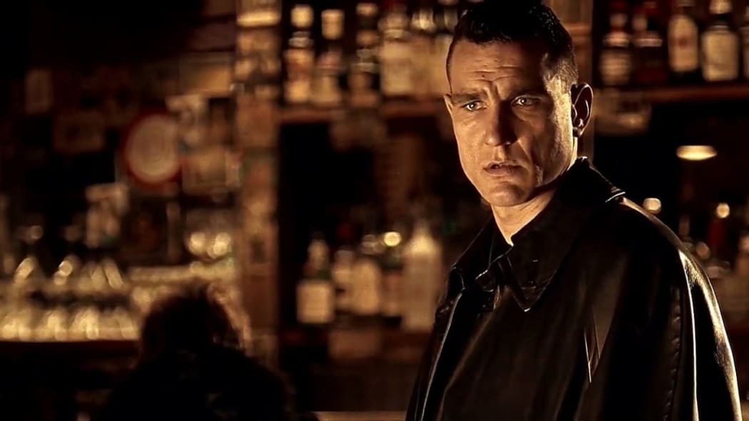 Still from the 1998 British gangster film Lock Stock and Two Smoking Barrels featuring Vinnie Jones