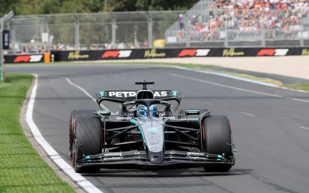 George Russell of Mercedes F1.