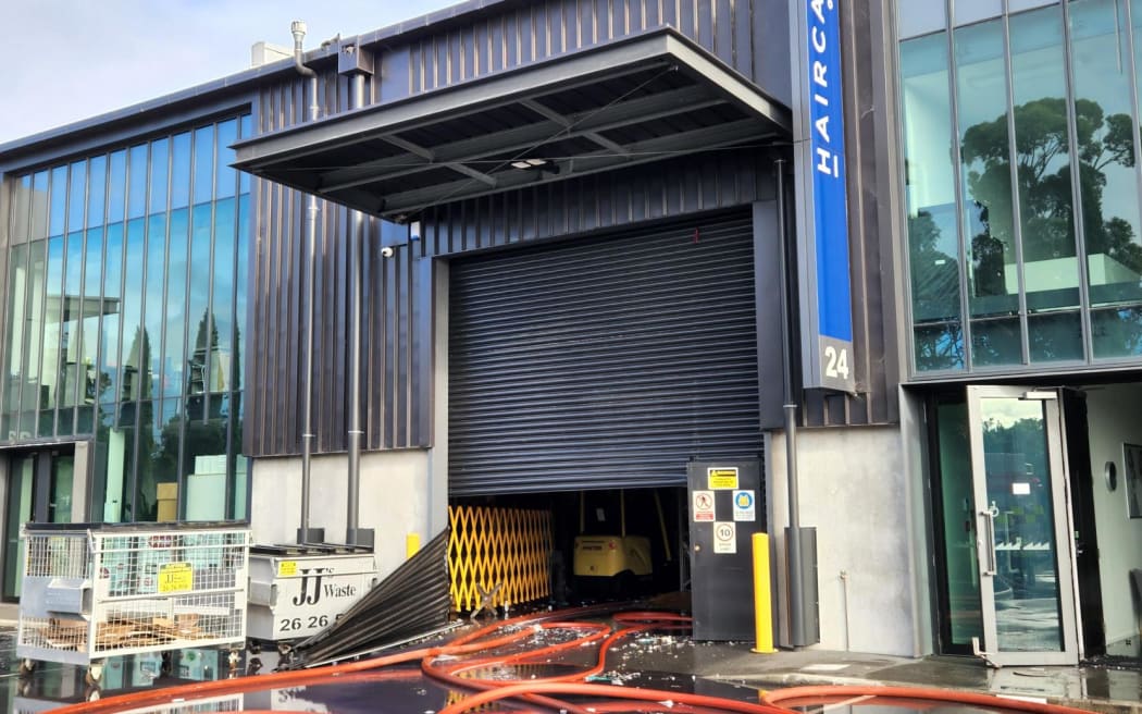 Fire in Onehunga warehouse