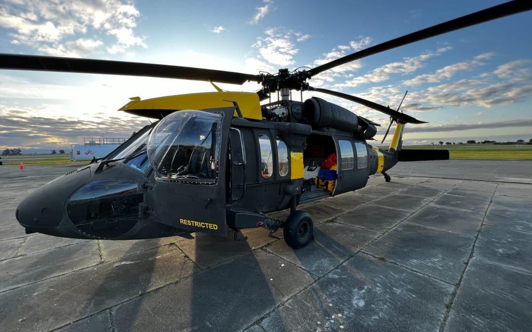 A Sikorsky UH60 helicopter