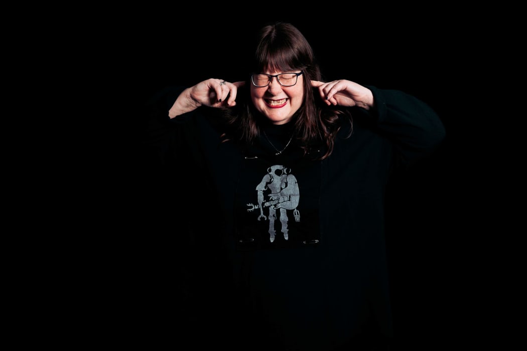 RNZ Music's Liisa McMillan in her Gordon's t-shirt: “NZ’s loudest band, and one of my all-time favourites.”.