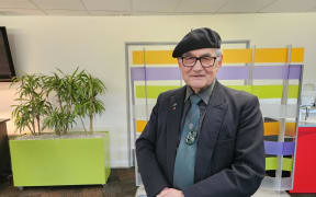 Major Ross Himona, 81,  at the RSA's annual national council meeting in Wellington on Wednesday.