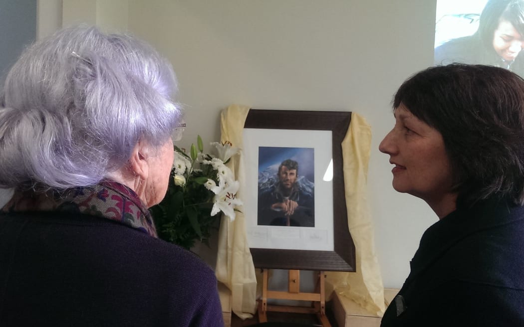 Lady June, centre, and daughter Susan Hayman.