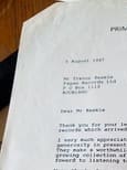 David Lange letter to Pagan