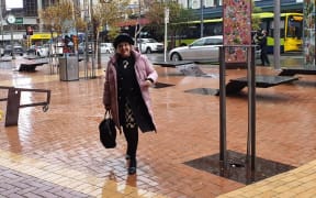 National Party leader Judith Collins arrives at the party's caucus meeting 17 May 2021.