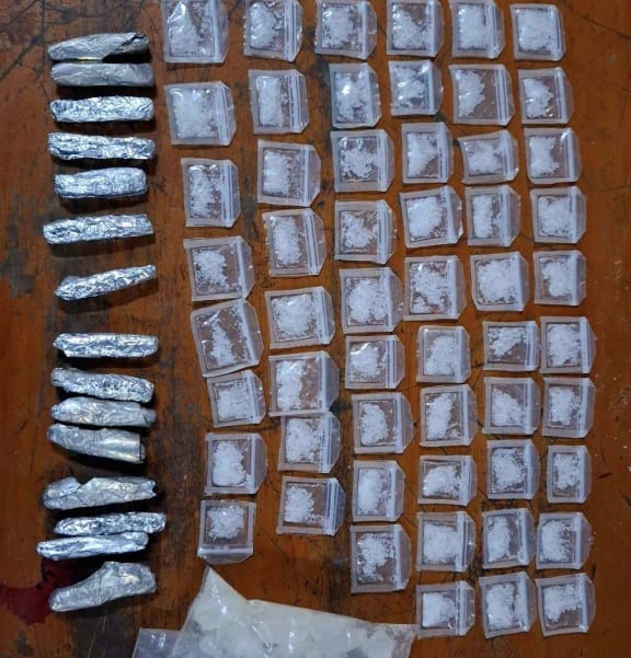 More than 50 zip lock plastics containing white crystals believed to be methamphetamine and 15 sachets of dried leaves believed to be marijuana were seized by Fiji Police on 13 August. Three men believed to be involved in the sale and distribution of illicit drugs were arrested in separate raids.