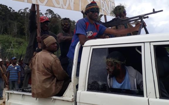 Supporters of a candidate in the flawed election of PNG's Southern Highlands Provincial Governor mobilised with guns amid ongoing election-related unrest in 2018.