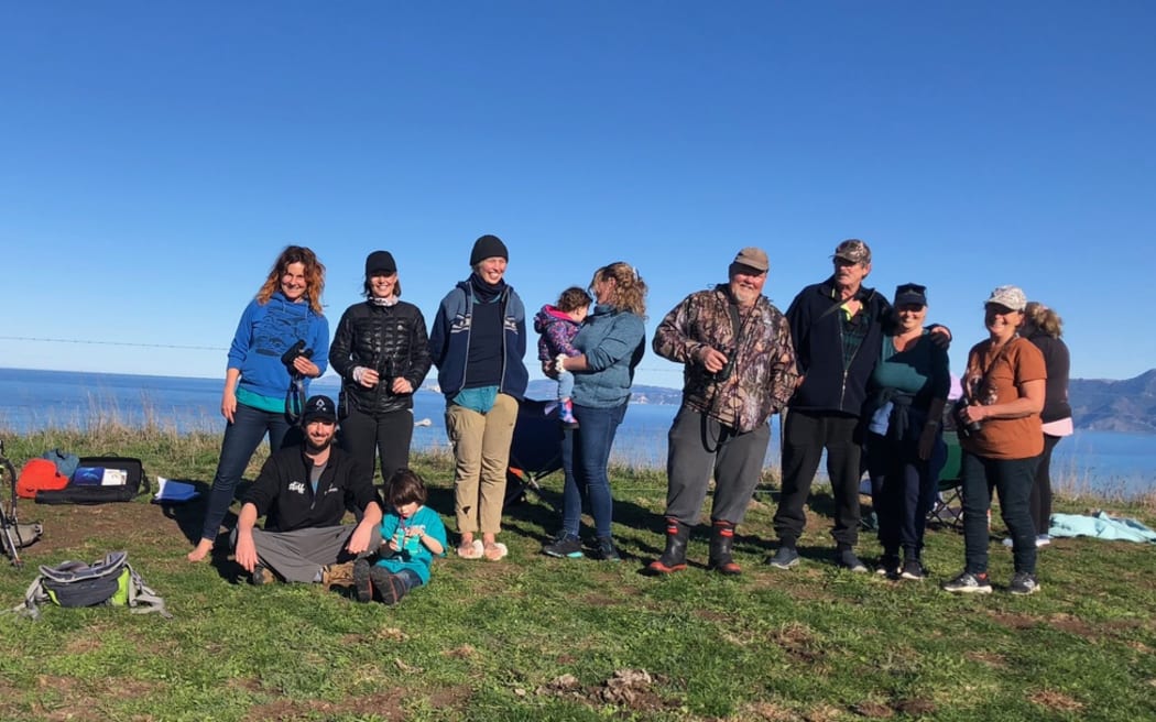 All ages volunteered for the Great Kaikōura Whale Count. Photo: supplied by Kaikōura Ocean Research Institute