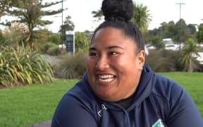 One of the goal keepers for Samoa women's football team.