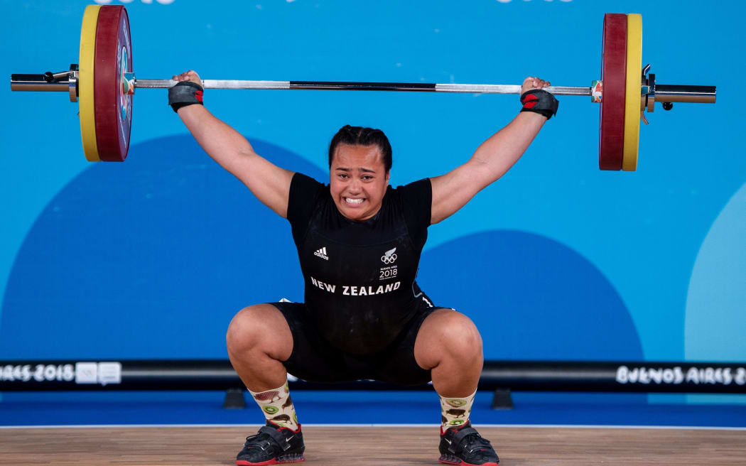 New Zealand weightlifter Kanah Shenelle Andrews-Nahu.