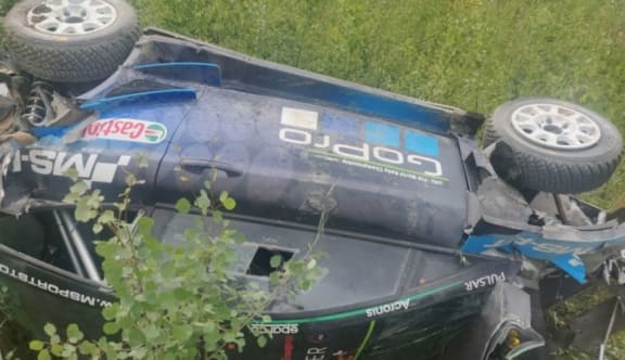 Hayden Paddon crash at rally Finland 2019.