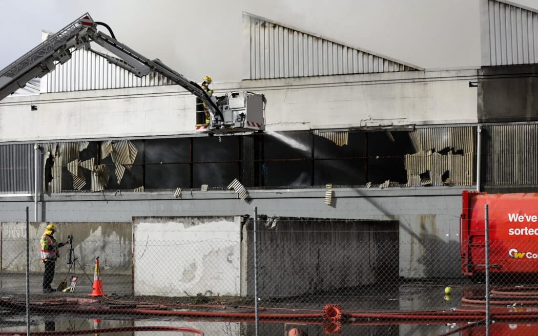 Sydenham workshop fire 26 September.