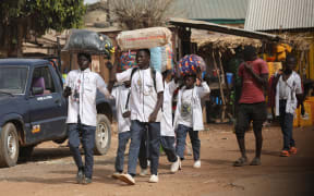 Boarding school children returns back home after government close down schools in northwestern Nigeria due to the abduction of students by gunmen at the Government Science Secondary school,