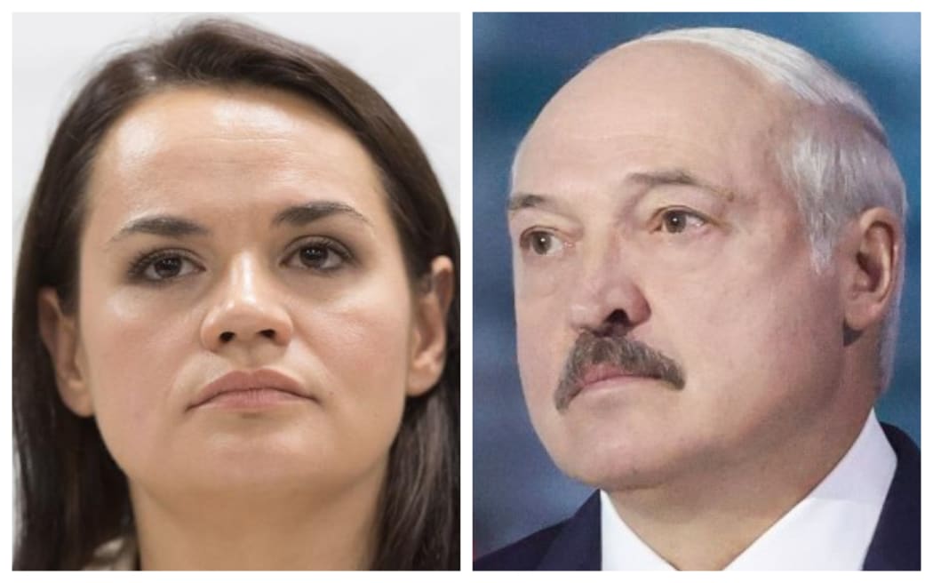 Tikhanovskaya stood in election but was defeated by Lukashenko who has been in power for 26 years