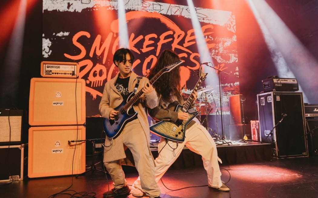 Anacrusia performs at the 2023 Smokefree Rockquest