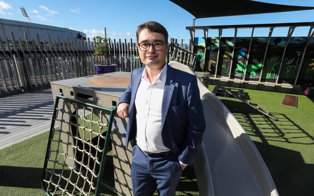 Early Childhood Council chief executive Simon Laube, at the centre where the government announced a rollback of regulations for the sector.