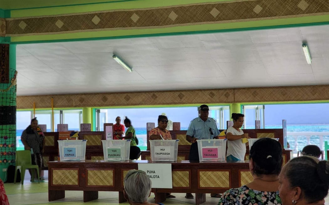 Nukunonu residents head to the polls. The roles being voted on are Faipule or Cabinet Minister, Pulenuku or Mayor, Fafine or women's group member, Taulelea or men's group member and General Fono delegates.