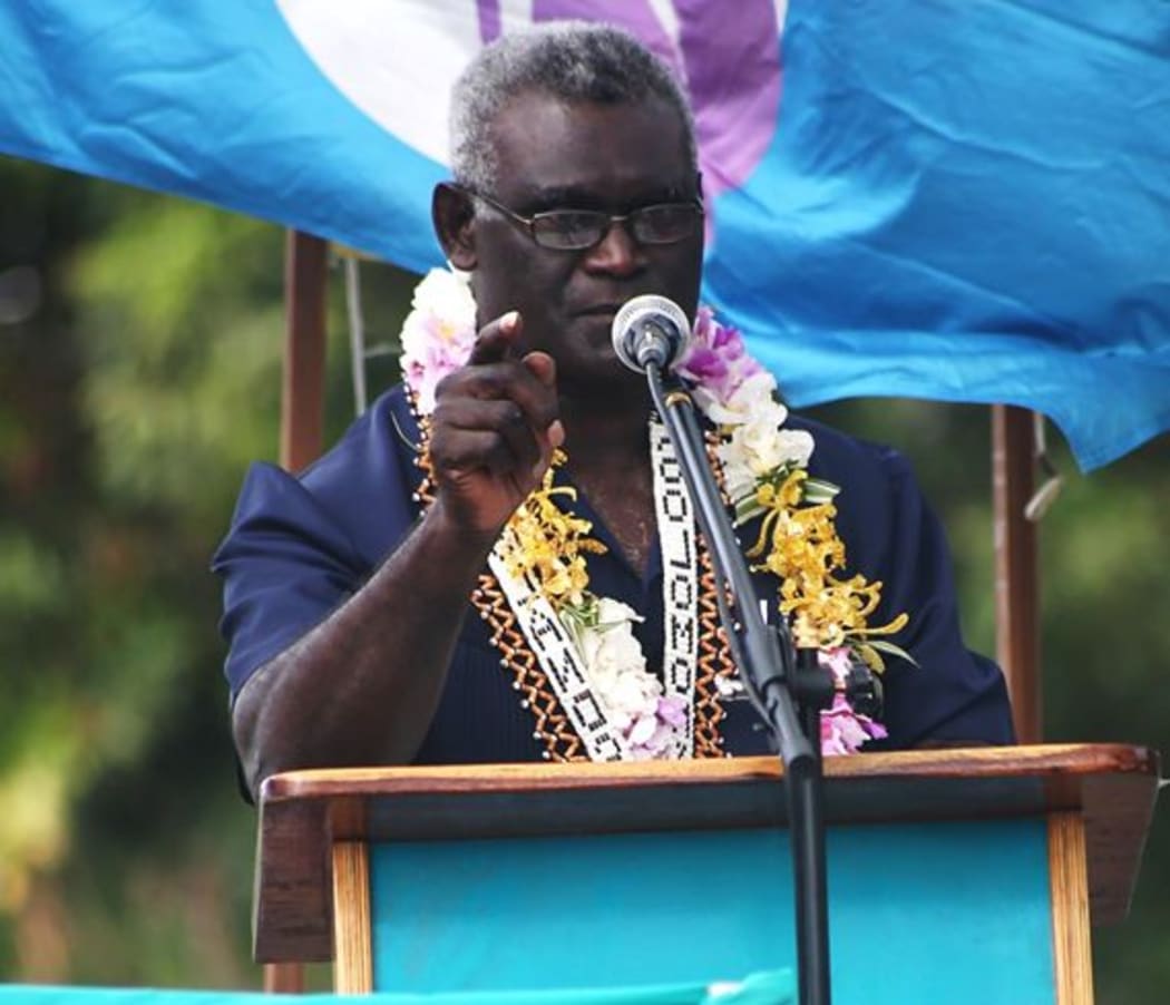 Solomon Islands' prime minister Manasseh Sogavare.