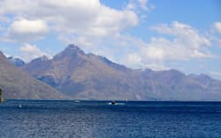 A view over Lake Wakatipu from Queenstown.
