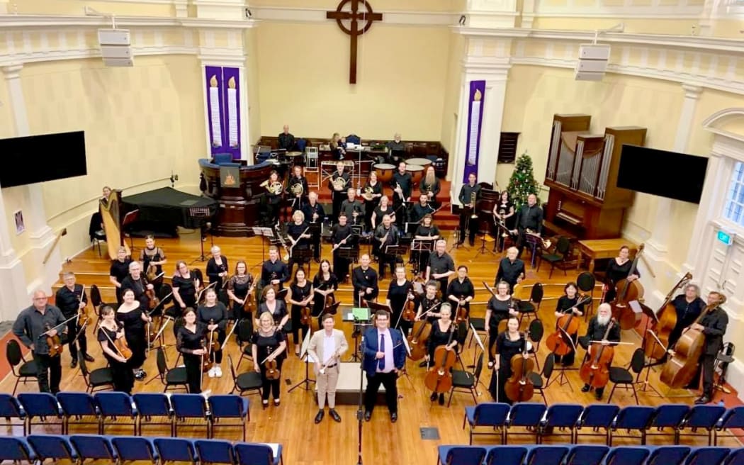 Wellington City Orchestra, December 2023 concert at St Andrew's on the Terrace, Wellington. Conductor is Brendan Agnew, trumpet soloist is Josh Rogan.