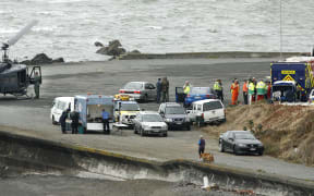 A view of the base for the emergency services near Pukerua Bay.