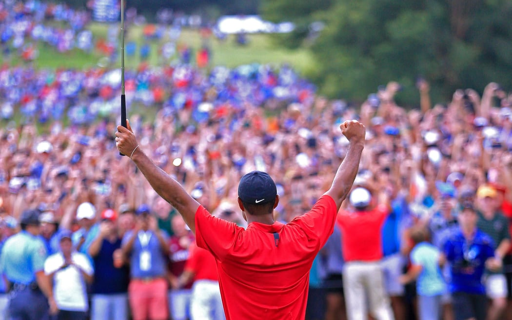 Tiger Woods wins the 2018 Tour Championship.