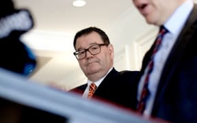 Labour finance spokesperson Grant Robertson and leader Chris Hipkins announce the party's fiscal plan on 27 September, 2023.