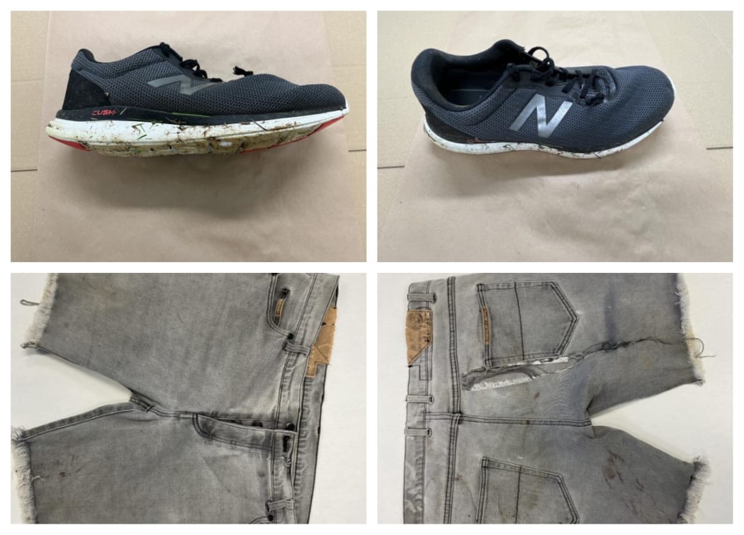 Police released these images of items left at the scene of a homicide in Kaikohe Thursday night.