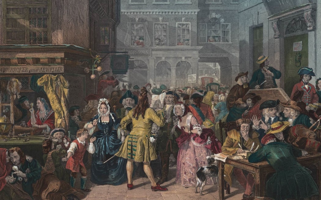 The South Sea bubble caused panic among London's Georgian investors.