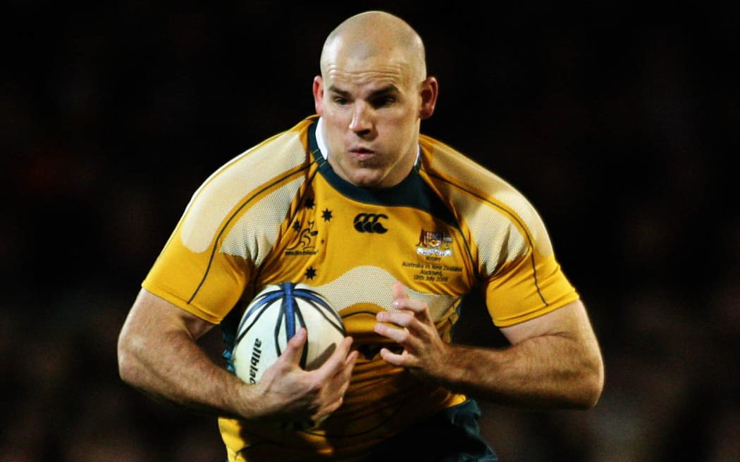 Australian captain Stephen Moore at Eden Park, Auckland, 2009.
