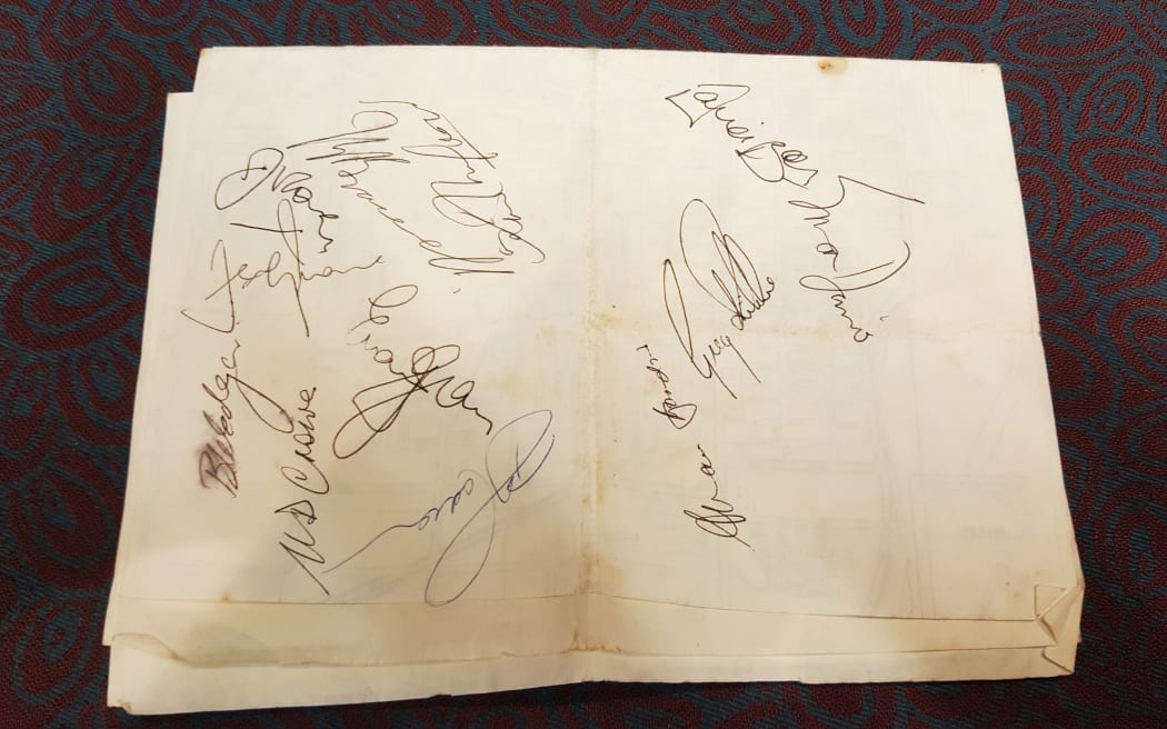 Sonia Gray's collection of autographs.