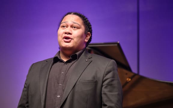 Countertenor Samuel Mataele, winner of the 18 Years and Under section of the 2025 Nicholas Tarling Aria Competition.