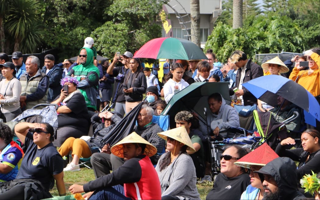 Umbrellas were out today, but for shade instead of rain - day 2 Polyfest 2021.