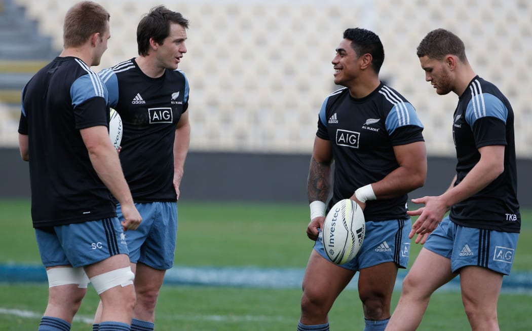 All Blacks at McLean park captain's run.